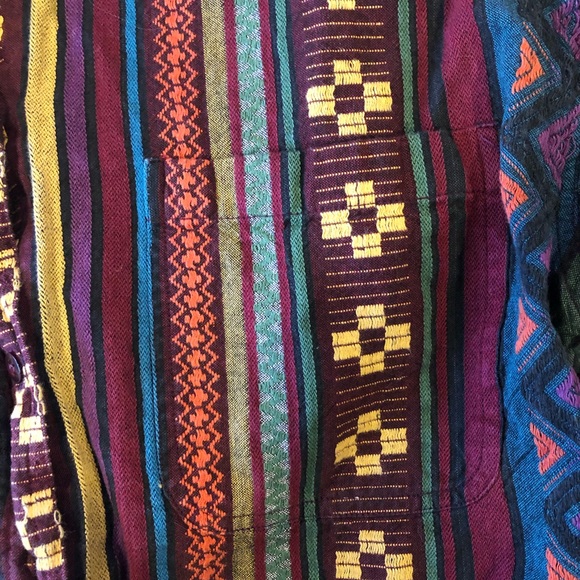 Vintage | Western Aztec Boho Button Down Shirt - Picture 3 of 5